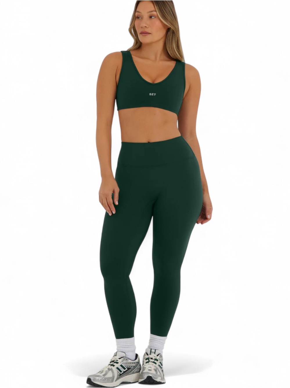 Set Active SportBody Sporty Mid-Rise Leggings Beetle Size L